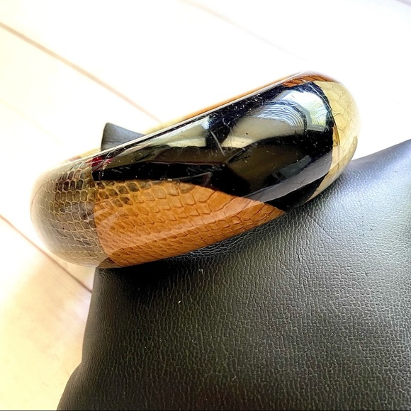 Snake Print Design Bangle - Picture 3 of 5